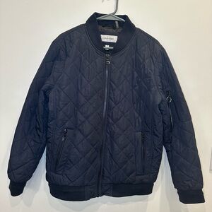 Calvin Klein Men's Quilted Bomber Jacket - Size M,